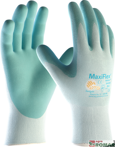 Rękawice MaxiFlex Active 7 błękitne ATG
