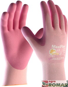 Rękawice robocze z witaminą E i aloesem MaxiFlex Active 8 różowe ATG
