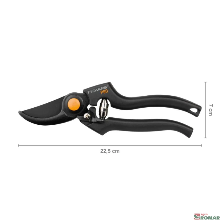 1001530_Sekator ręczny Pro P90 Fiskars wymiary-225mm