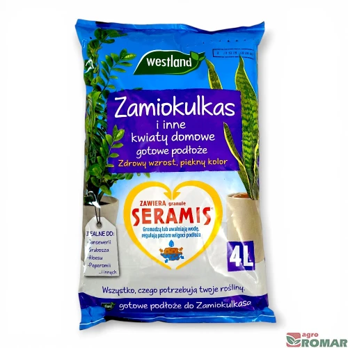 Gotowe podłoże do zamiokulkasów i innych kwiatów domowych Westland 4 l