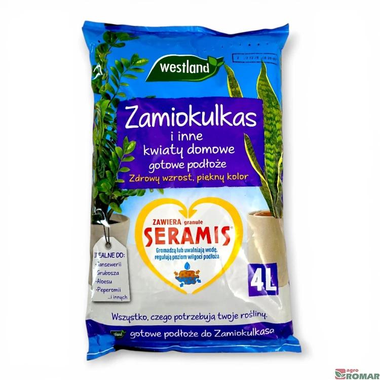 Gotowe podłoże do zamiokulkasów i innych kwiatów domowych Westland 4 l