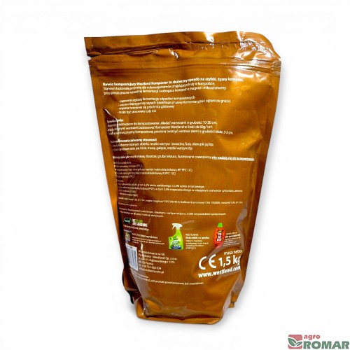 Komposter Westland 1,5 kg etykieta