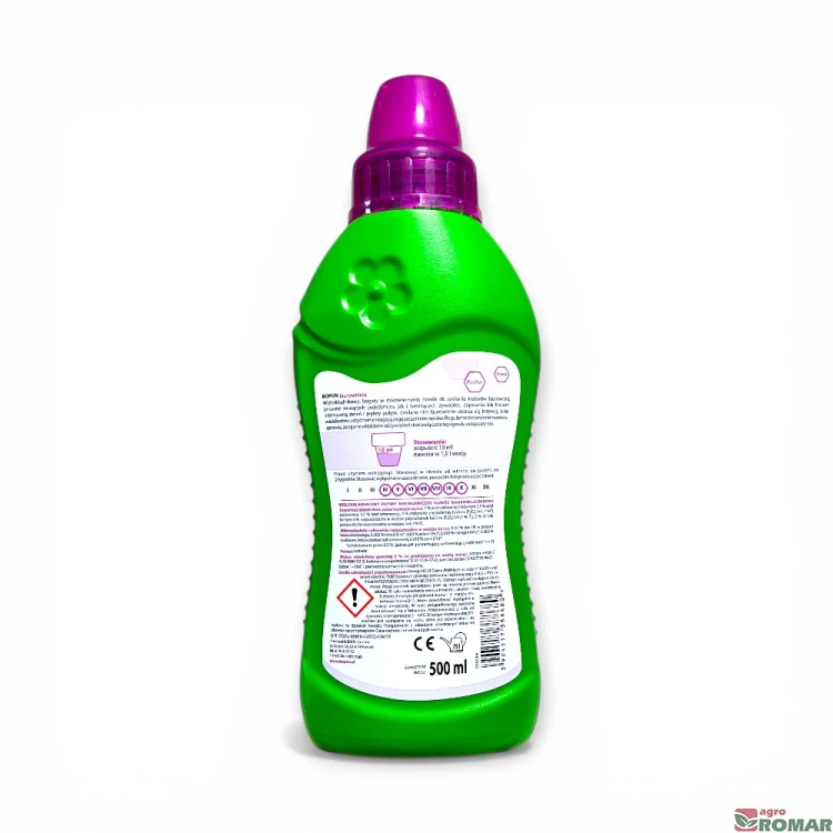 Nawóz płynny do laurowiśni Biopon 0,5 l etykieta