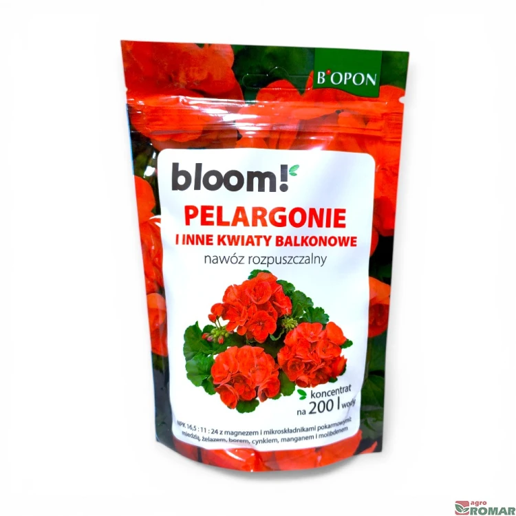 Nawóz rozpuszczalny do pelargonii i innych kwiatów balkonowych Biopon 200 g.jpg