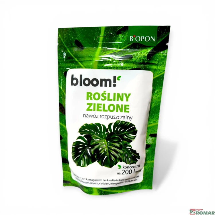 Nawóz rozpuszczalny do roślin zielonych Bloom Biopon 200 g