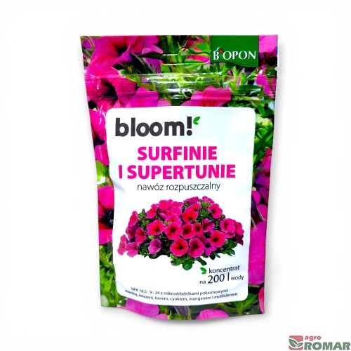 Nawóz rozpuszczalny do surfinii i supertunii Bloom Biopon 200 g