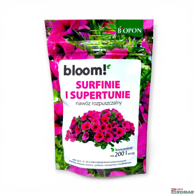 Nawóz rozpuszczalny do surfinii i supertunii Bloom Biopon 200 g