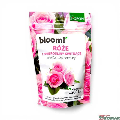 Nawóz rozpuszczalny do róż i innych roślin kwitnących Bloom Biopon 200 g
