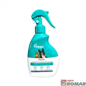 Płyn na kleszcze, komary, meszki i osy dla zwierząt Happs 200ml