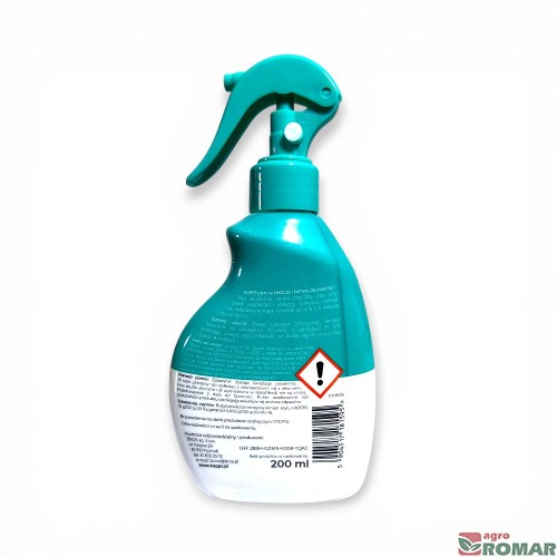 Płyn na kleszcze i komary dla zwierząt Happs 200 ml etykieta