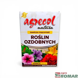Siarkol 800SC fungicyd do roślin ozdobnych zwalcza mączniaki Agrecol 100ml
