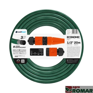 Zestaw zraszający ECONOMIC 1/2″ 20m Cellfast wąż, zraszacz, złącza