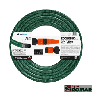 Zestaw zraszający ECONOMIC 3/4″ 20m Cellfast wąż, zraszacz, złącza