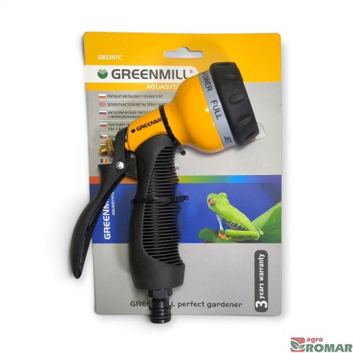 Pistolet metalowy 7-funkcyjny Greenmill GB2307C