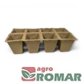 Doniczki torfowe 6 cm 8-otw. 3 szt. paletka