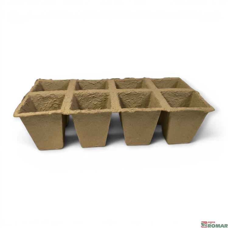 Doniczki torfowe 6 cm 8-otw. 3 szt. paletka