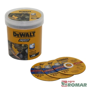 Tarcze tnące INOX DeWalt 125 mm - wiaderko 100 sztuk
