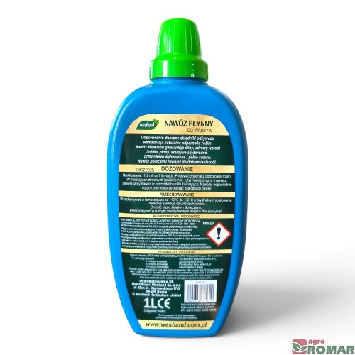 Nawóz do warzyw Westland 1 l druga strona