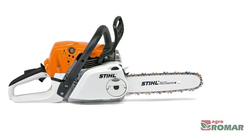 Pilarka spalinowa STIHL MS 231 C-BE z błyskawicznym napinaniem łańcucha, bez użycia narzędzi.