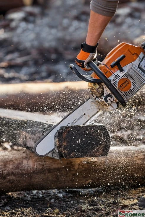 Cięcie belek pilarką spalinową STIHL MS 261 C-M