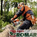 Cięcie kłody pilarką spalinową STIHL MS 362.