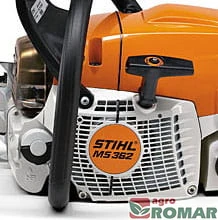 Linia nacinania drewna na pilarce STIHL MS 362.