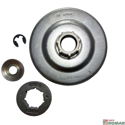Bęben sprzęgła z kółkiem pływającym STIHL 3/8" 8 zębów 064 066 MS650 MS660 MS661