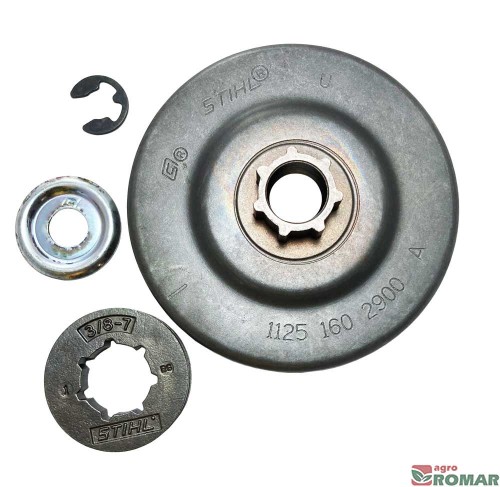 Bęben sprzęgła z kółkiem pływającym STIHL 3/8" 7 zębów MS290 MS310 MS311 MS390 029-039