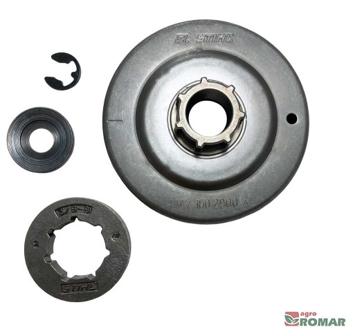 Bęben sprzęgła z kółkiem pływającym STIHL 3/8" 8 zębów MS362 MS400