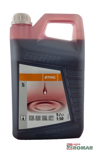 Olej do przygotowania mieszanki paliwowej silników dwusuwowych STIHL HP w kanistrze 5 litrowym z wygodnym lejkiem.