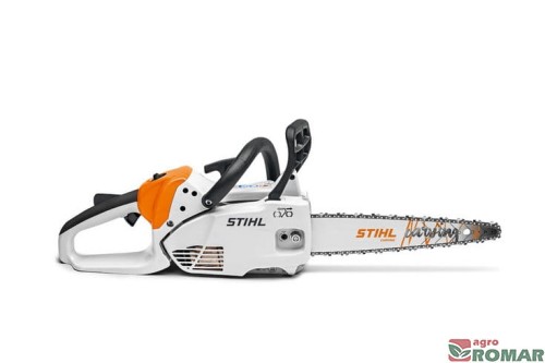 Ultralekka pilarka spalinowa STIHL MS 151 C-E z prowadnicą do rzeźbienia.