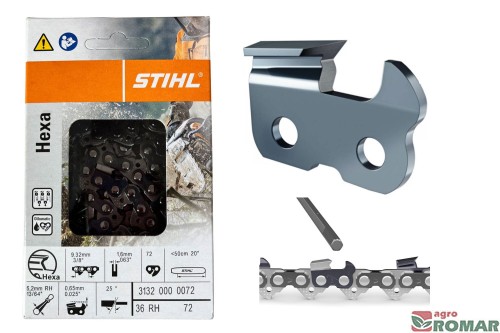 Łańcuch tnący STIHL Rapid HEXA 3/8" 1,6mm 72DL