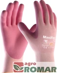 Rękawice robocze z witaminą E i aloesem MaxiFlex Active 6 różowe ATG