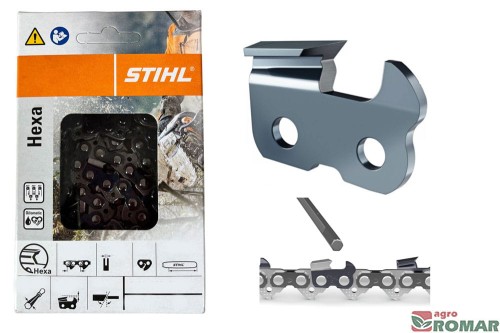 Łańcuch tnący STIHL HEXA 3/8" 1,6mm 72DL z rolki MS460 MS461 MS462 MS500i MS651 MS661