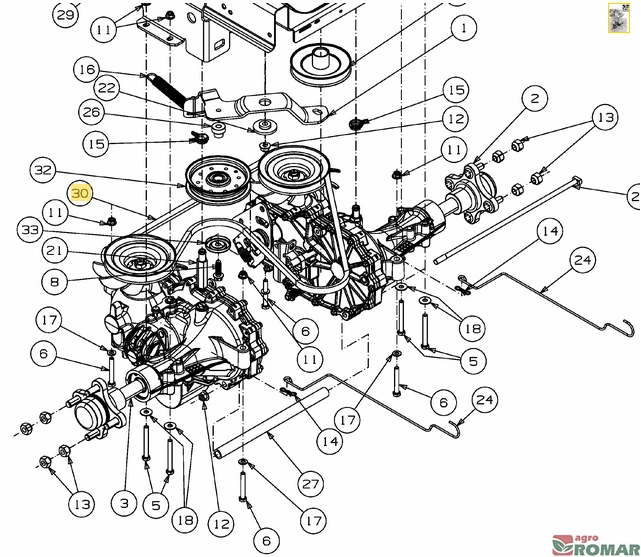 Pasek napędu kół Cub Cadet Zero Turn zero skręt