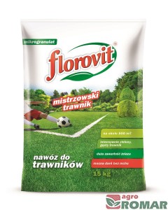 Nawóz Mistrzowski Trawnik 15 kg Florovit (500 m²)