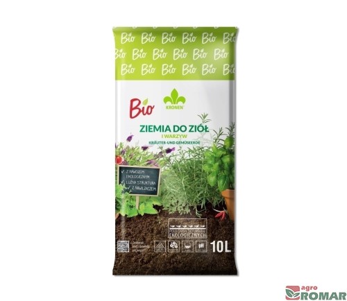 Bio podłoże do ziół i warzyw 10l Kronen