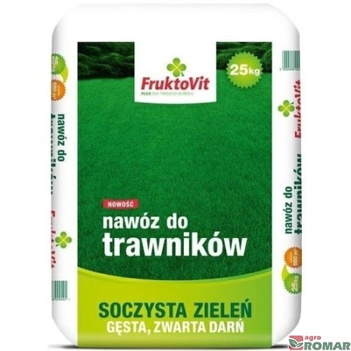 Nawóz do trawników Soczysta Zieleń 25 kg Fruktovit.jpg