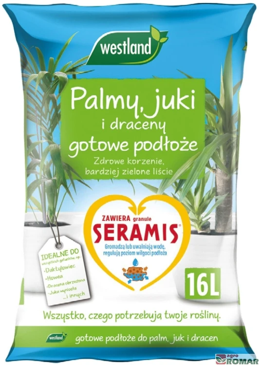Gotowe podłoże do palm, juk i dracen 16l Westland
