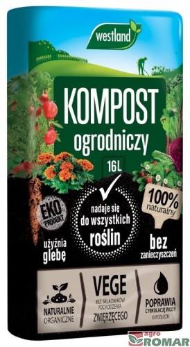 Organiczny kompost ogrodniczy 16l Westland