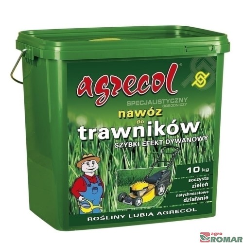 Nawóz do trawników Szybki Efekt Dywanowy  10kg Agrecol