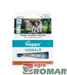 Krople dla średnich psów na pchły i kleszcze (4 szt.) Happs