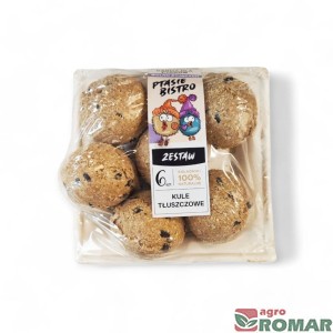 Zestaw 6 kul tłuszczowych Ptasie Bistro (540 g)