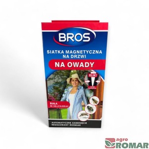 Siatka magnetyczna na drzwi na owady biała moskitiera Bros