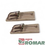 Łapka na myszy drewniana Bros zestaw (2 sztuki)