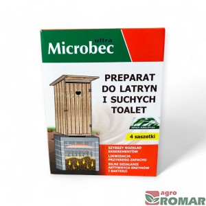 Preparat do latryn i suchych toalet Microbec 4 saszetki eukaliptus
