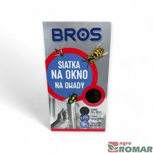 Siatka na okno na owady czarna 130x150 cm Bros