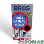 Siatka na okno na owady czarna 150x180 cm Bros