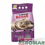 Żwirek dla kotów Super Benek Compact o zapachu lawendy 5l