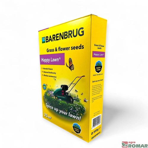 Mieszanka nasion traw z kwiatami Happy Lawn Barenbrug bok.jpg